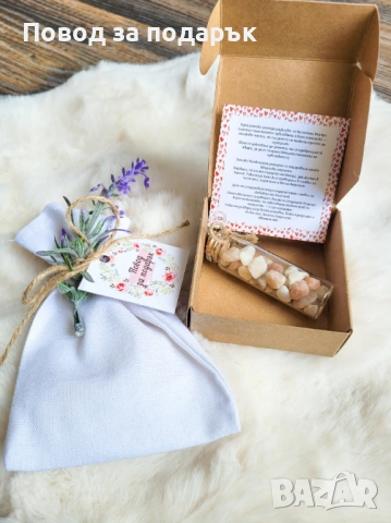 Мини бурканче с естествен кварц - подарък за Свети Валентин , снимка 2 - Романтични подаръци - 53047942