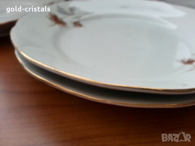 Стар български порцелан чинии плитки, снимка 5 - Антикварни и старинни предмети - 33624009