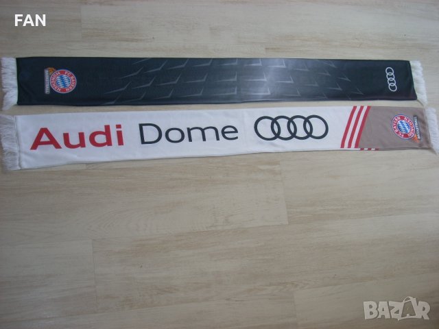 Рекламни шалове на баскетболния отбор на Байерн Мюнхен Bayern München и Ауди AUDI, снимка 1 - Фен артикули - 34791710