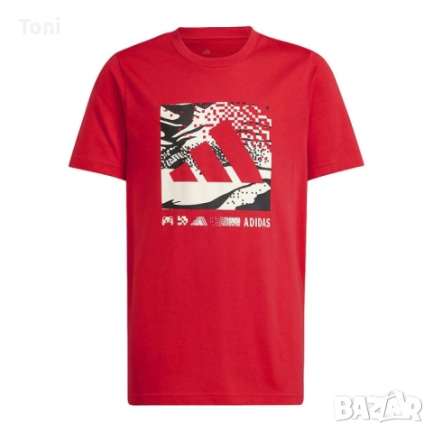 Мъжка тениска Adidas J CAMO LOGO TEE