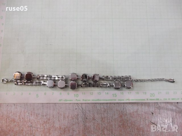 Верижка за ръка с червени камъни имитационна бижутерия, снимка 6 - Други - 32668744