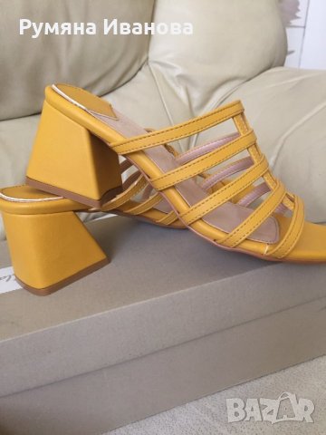 Дамски чехли естествена кожа, снимка 5 - Чехли - 32782441