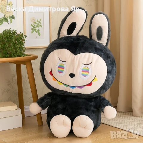 Огромна плюшена играчка Лабубу – 100 см, снимка 3 - Плюшени играчки - 51067440