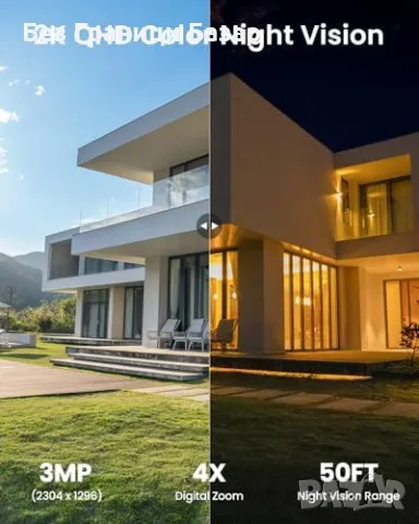 Нова Соларна Камера 2K с Нощно Виждане и Дистанционно Управление, снимка 5 - Други - 47588754