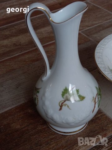 Немска порцеланова фруктиера и кана, снимка 2 - Сервизи - 35570710