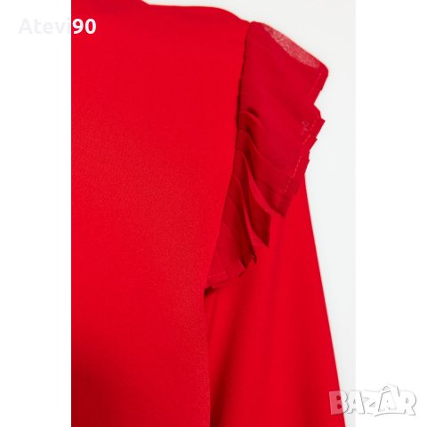 Дамска рокля Trendyol червена, снимка 2 - Рокли - 43818096