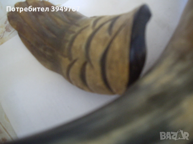 Фигура на патица изработена от рогове., снимка 6 - Колекции - 51496526