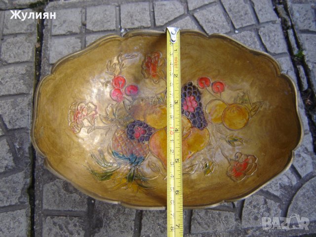 БРОНЗОВА ФРУКТИЕРА, снимка 6 - Антикварни и старинни предмети - 32435577