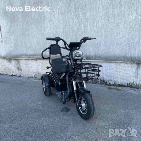 Електрическа Триколка PUDDING 1500W МОДЕЛ 2024 BLACK, снимка 4 - Мотоциклети и мототехника - 43591603