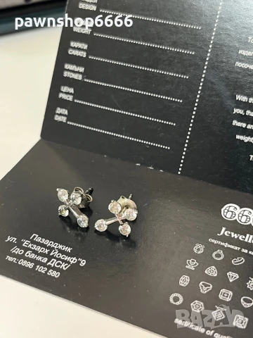 Сребърни обеци 925, снимка 5 - Обеци - 50892361