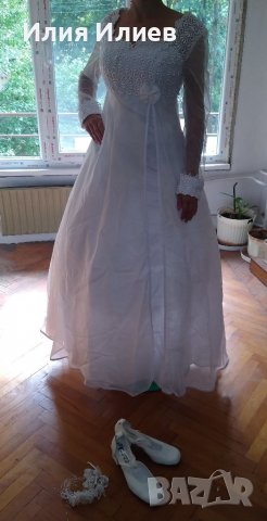 Булчинска рокля и обувки в Сватбени рокли в гр. Русе - ID38387416 — Bazar.bg