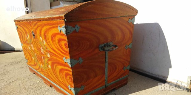 Сандък ракла за чеиз от 1843г, снимка 8 - Антикварни и старинни предмети - 43954303