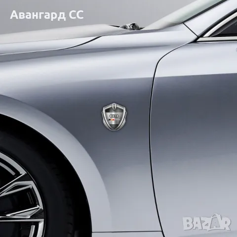 Метална Самозалепваща емблема Ауди, снимка 6 - Аксесоари и консумативи - 48645679