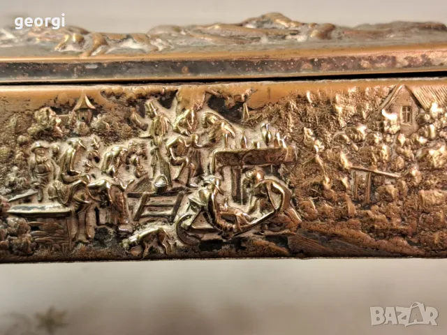 кутия за бижута с посребрен метален обков  7/1, снимка 4 - Антикварни и старинни предмети - 49666391