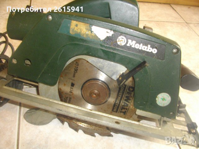 Metabo-1200 Вата-Немски Професионален-Ръчен Циркуляр-ф190мм-Метабо, снимка 2 - Други инструменти - 33036208
