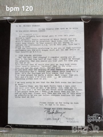 Beastie boys "Some old bulshit"- оригинален диск , снимка 4 - CD дискове - 37656282