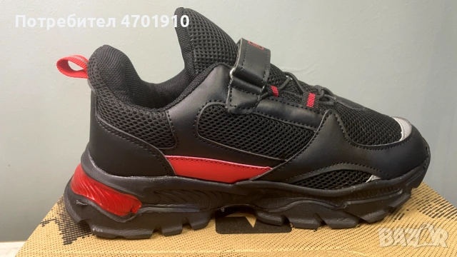 Черни детски маратонки за момчета., снимка 3 - Детски маратонки - 53019544