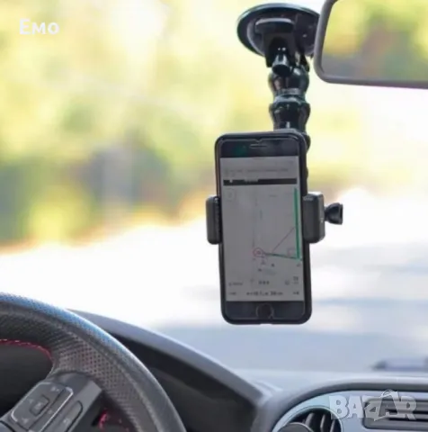 Чупеща автомобилна стойка за тебефон с вакуумно закрепване, снимка 5 - Аксесоари и консумативи - 48439833