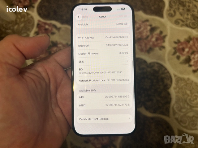 IPhone 15 Pro 128gb, снимка 6 - Apple iPhone - 53523654