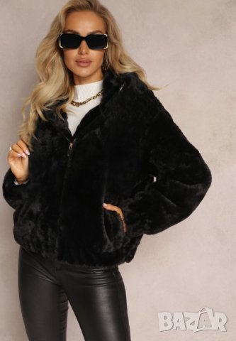 Дамско пухено яке два цвята , снимка 10 - Якета - 43318092