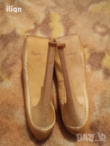 Официални дамски  обувки с 14 см. токче (обувани са един път) 39 номер , снимка 3 - Дамски обувки на ток - 35007671