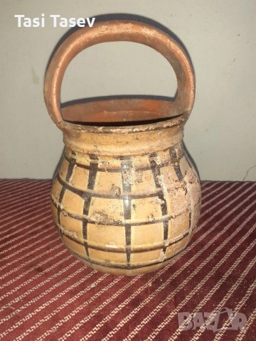 Стомна и рукатка. Глинени съдове., снимка 3 - Вази - 52617645