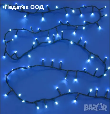 100 LED крушки, разтегателни, бял, 6,15 м , снимка 2 - Декорация за дома - 47950227