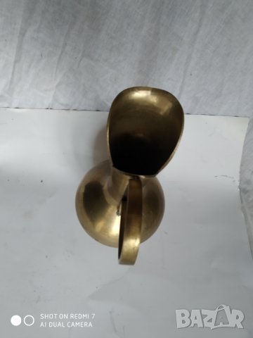 месингова кана, снимка 4 - Антикварни и старинни предмети - 35003576