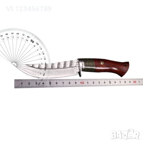 Уникален  ловен нож DRAGON JAP DAMASK - 98х219, снимка 5 - Ножове - 43106570