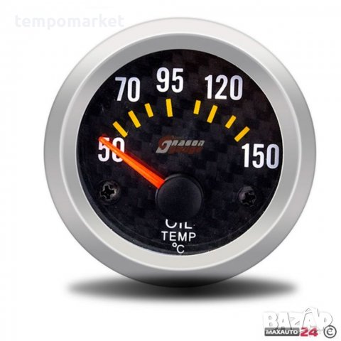 Уред за измерване температурата на маслото-Oil temp - Карбон