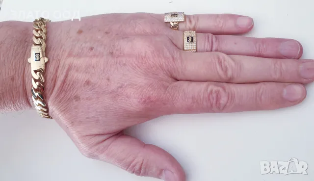 Златни гривни тип Monaco  14К, снимка 2 - Гривни - 47454468