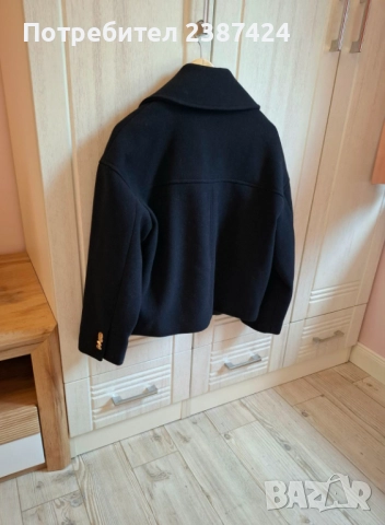 Вълнено дамско късо палто STRADIVARIUS, снимка 6 - Палта, манта - 52652035