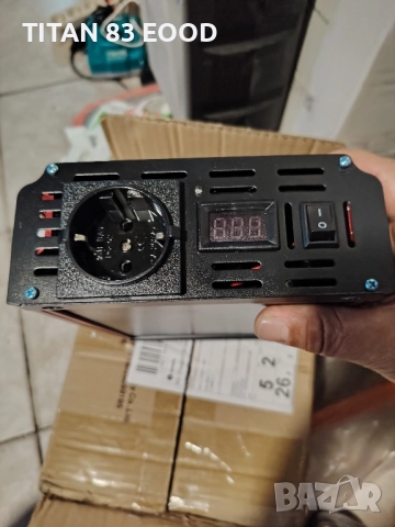 Инвертор Tataliken 4000W, чист синусоидален, преобразувател на напрежение 12V-220V (номинално 1300W, снимка 3 - Друга електроника - 51498600