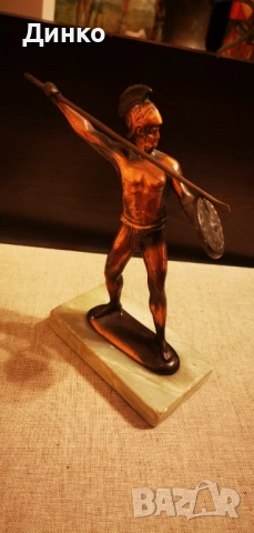 Метална фигурка на спартанския цар Леонид., снимка 4 - Колекции - 52870553