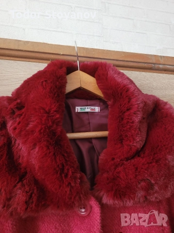 Преходно палто бордо , снимка 2 - Палта, манта - 53585123