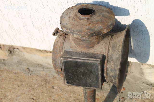 Стар фенер за файтон, снимка 2 - Други ценни предмети - 39663634