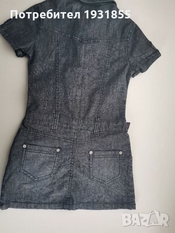 Дънкова рокля 10г, снимка 4 - Детски рокли и поли - 35095310