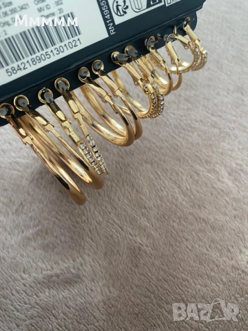 Обеци 6 комплекта, снимка 4 - Обеци - 52902161