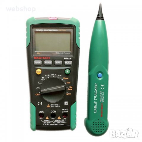 Мултицет със зумер и тестер MASTECH , интерфейс MS8236 VAC/VDC | AAC/ADC | OHM | NCV, снимка 3 - Други инструменти - 38677388