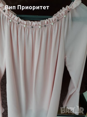 розова блуза с перли, снимка 16 - Ризи - 34710082
