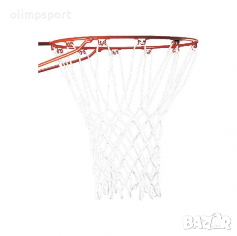 Мрежа за баскетболен кош изработена от полиестер с размери 52 см х 12 биримки х 7 възела, снимка 2 - Баскетбол - 36523735