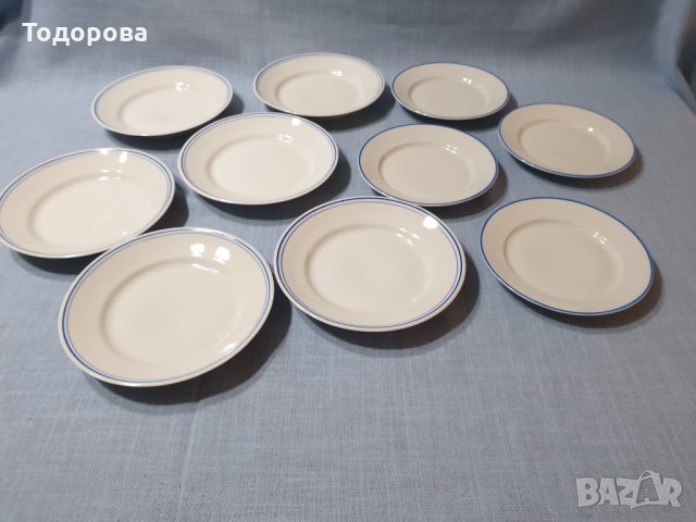 Порцеланови български  чинии- 6 броя, снимка 1 - Чинии - 35156147