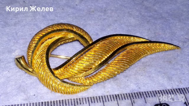 ПРЕКРАСНА АЖУРНА с ПОЗЛАТА СТИЛИЗИРАНА МАРКОВА АРТ БРОШКА от БРАГОРОДНА НЕРЪЖДАЕМА СТОМАНА 33128, снимка 11 - Други - 39072433