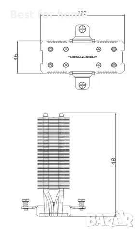 Охладител за процесор Thermalright Assassin X120 Refined SE , снимка 10 - Процесори - 48454823