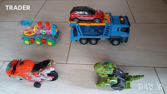Автовоз мотор влакче , динозавър трансформърс играчки , снимка 2 - Играчки за стая - 29952177