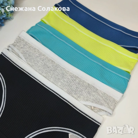 Комплект от 5 броя памучни бикини , снимка 2 - Бельо - 53290422