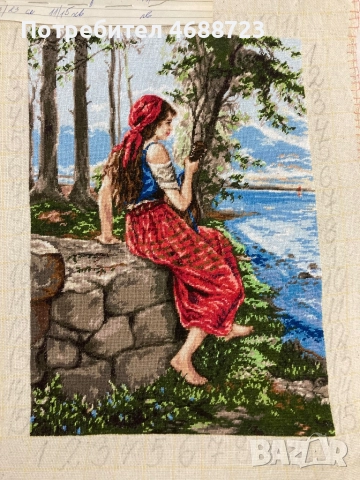 Гоблен “Момиче с мандолина”