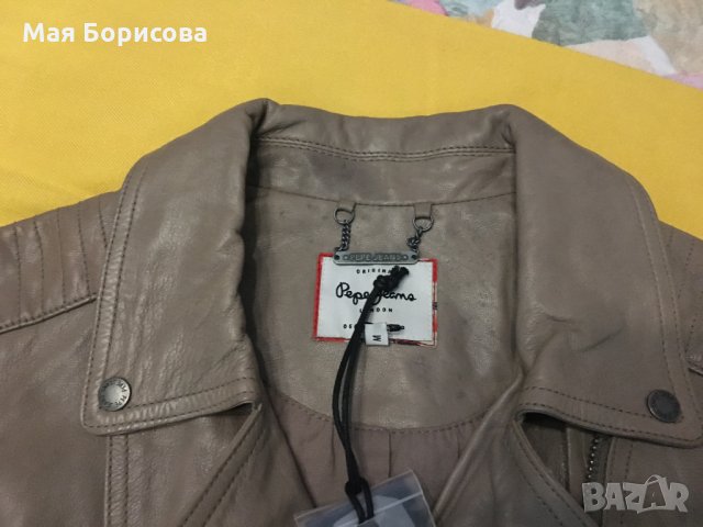 Ново марково кожено яке "Pepe Jeans" №М, снимка 3 - Якета - 28215163