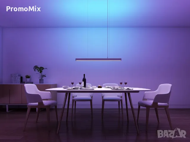 Смарт полилей Xiaomi Yeelight Crystal YLDL01YL 33W 90см Wi-Fi Smart Пендел Led лампа димируем амбиен, снимка 3 - Лед осветление - 48813492