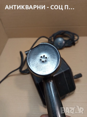 Соц Стар Бакелитен Телефон С Манивела. Номер 620., снимка 7 - Антикварни и старинни предмети - 53250062
